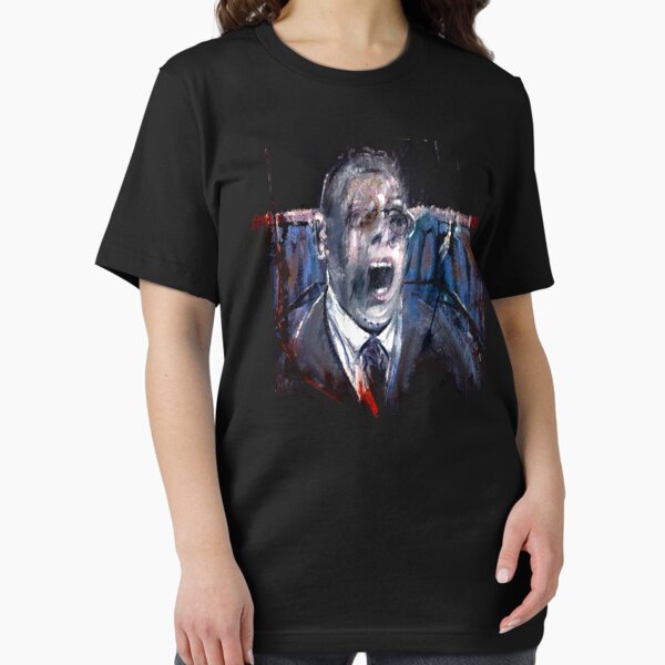 Item preview, Francis Bacon Screaming Business man in suit office angst existential painting art lover gift t shirt or mask designed and sold by Johannesart.