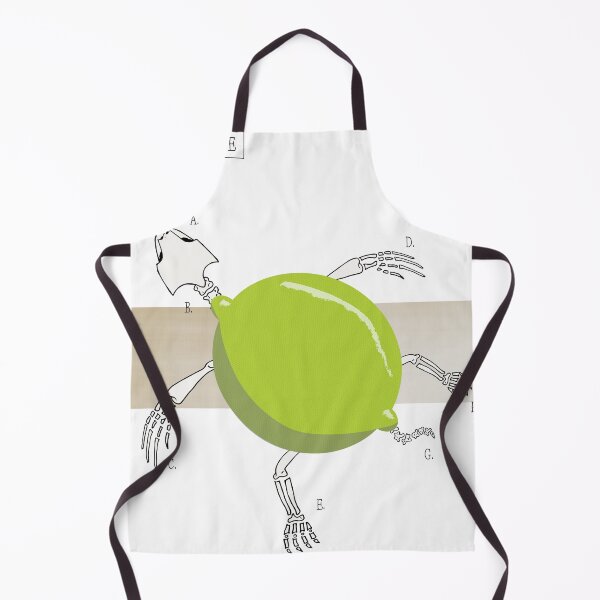 Item preview, Fruity Fauna: Lime Tortoise Skeleton Fruit Turtle Anatomy Poster designed and sold by Theokotos.