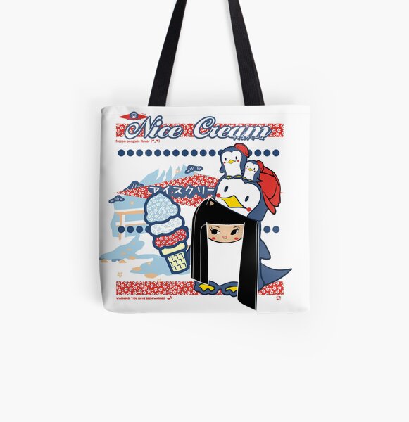 Nice Cream All Over Print Tote Bag