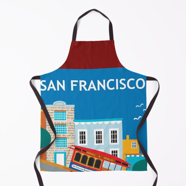 Item preview, Nob Hill San Francisco, California - Skyline Illustration by Loose Petals designed and sold by LoosePetals.