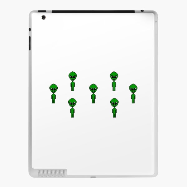 Pixel Aliens (no background) iPad Skin