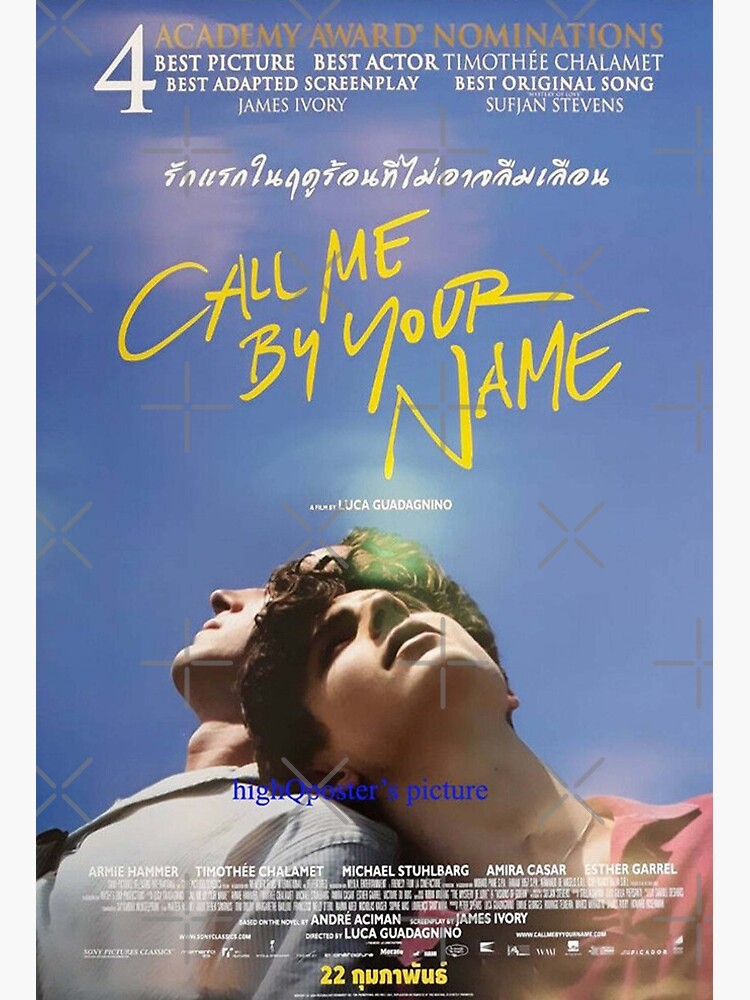 Call Me By Your Name Elio Art Board Print By Prawpoy Redbubble