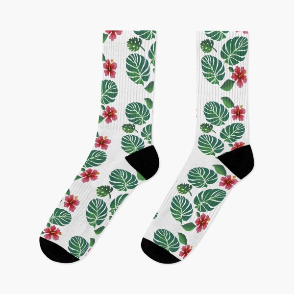 Item preview, Hibiscus Flowers and Plalm Leaves designed and sold by zibziby.