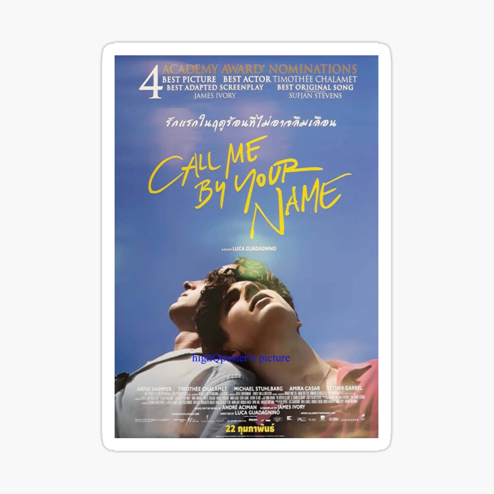 Call Me By Your Name Elio Poster By Prawpoy Redbubble