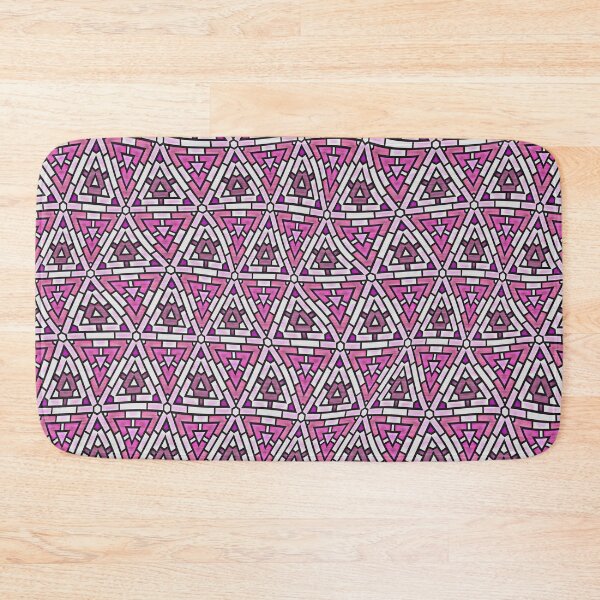 Item preview, Flowing Triangular Aztec Fabric Pattern - Pink designed and sold by Wizzles Emporium.
