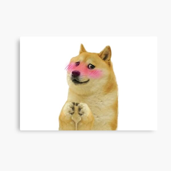 Doge Meme Canvas Prints Redbubble - doge santa roblox