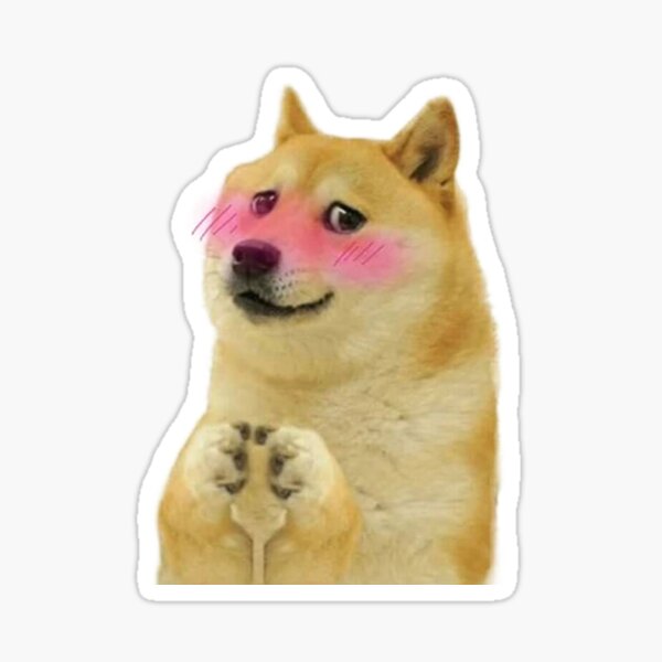 Pegatinas Doge Redbubble - maldito doge roblox youtube