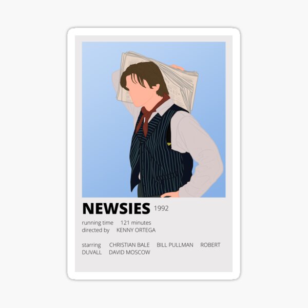 Minimalist Newsies Sticker Sticker For Sale By Bella Correa Redbubble