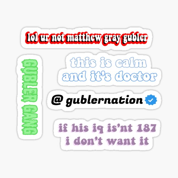 Artikel-Vorschau von Matthew Gray Gubler Mehrfarbiges Stickerpaket, designt und verkauft von Reese Divis.