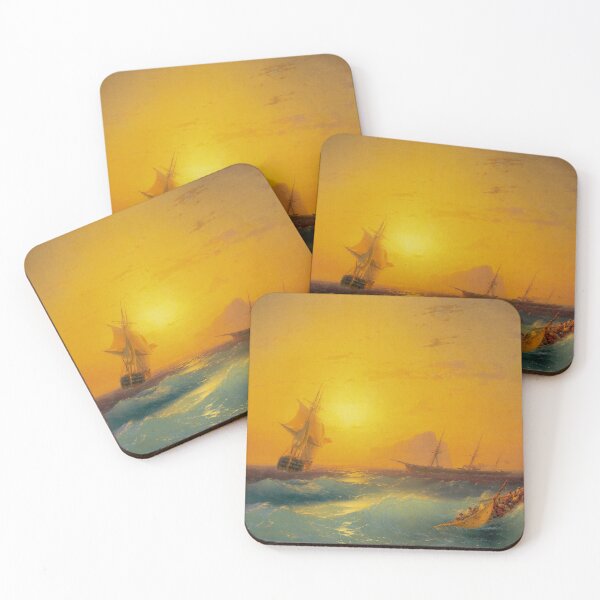 Item preview, American Shipping off the Rock of Gibraltar (1873) Ivan Aivazovky designed and sold by George Arakelov.