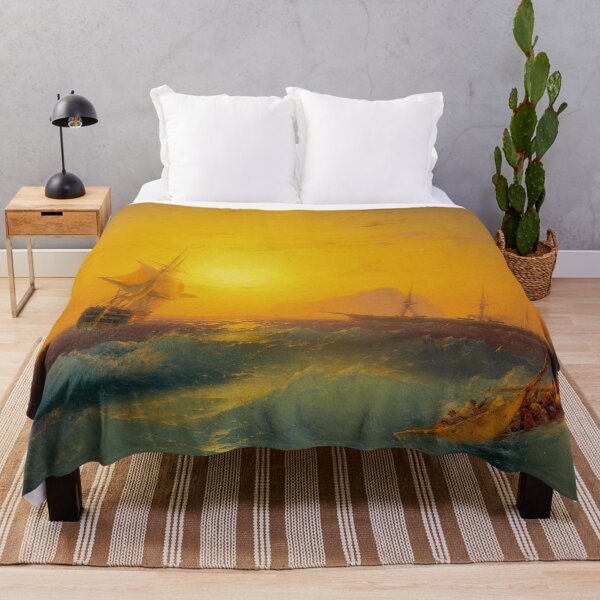 Item preview, American Shipping off the Rock of Gibraltar (1873) Ivan Aivazovky designed and sold by George Arakelov.