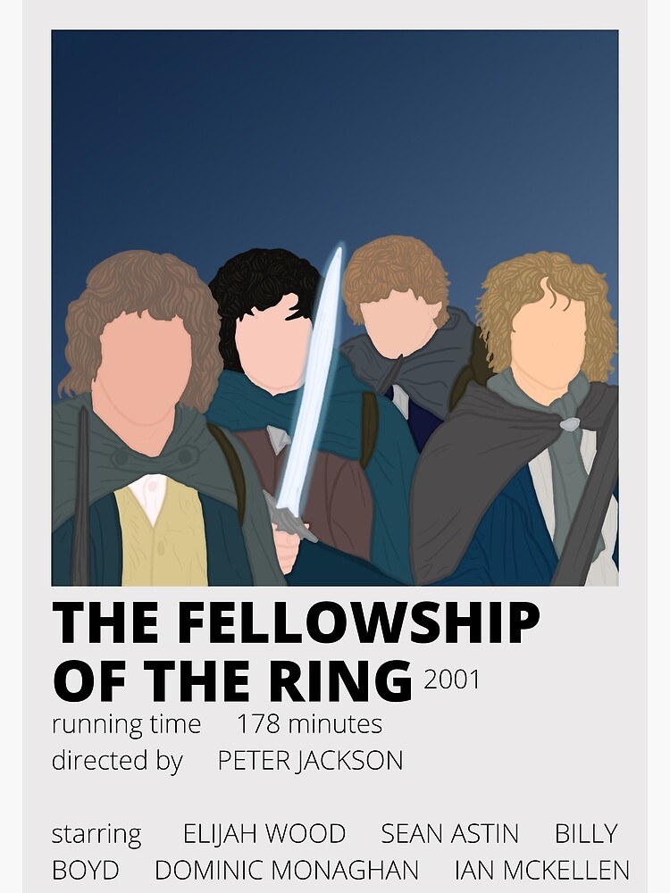 Fellowship Of The Ring Deutsch "fellowship of the ring minimalist poster" Poster by bella-correa