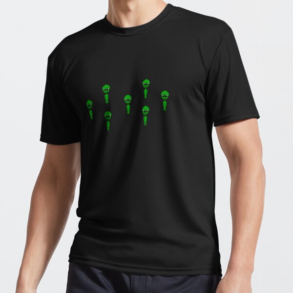 Pixel Aliens (no background) Active T-Shirt