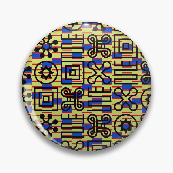 Item preview, African Pattern Art Yellow Green Science Blue Gift Ideas designed and sold by mygiftideas.
