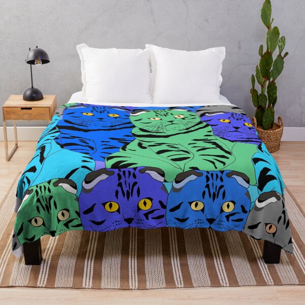 Item preview, Cat Head Color Pattern, Funny Kitties Design for Cat Lovers designed and sold by PrintOfi.