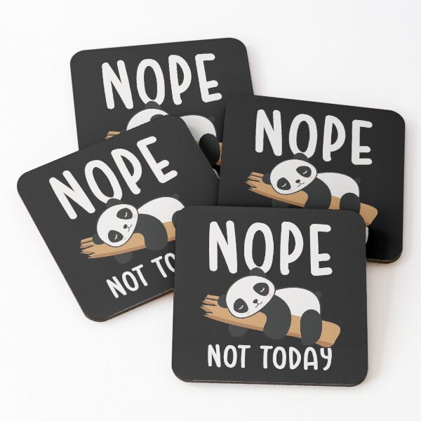 Item preview, Nope Not Today - Sleeping Panda designed and sold by BeerBro-Designs.