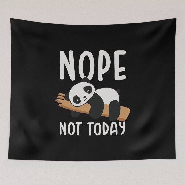 Item preview, Nope Not Today - Sleeping Panda designed and sold by BeerBro-Designs.