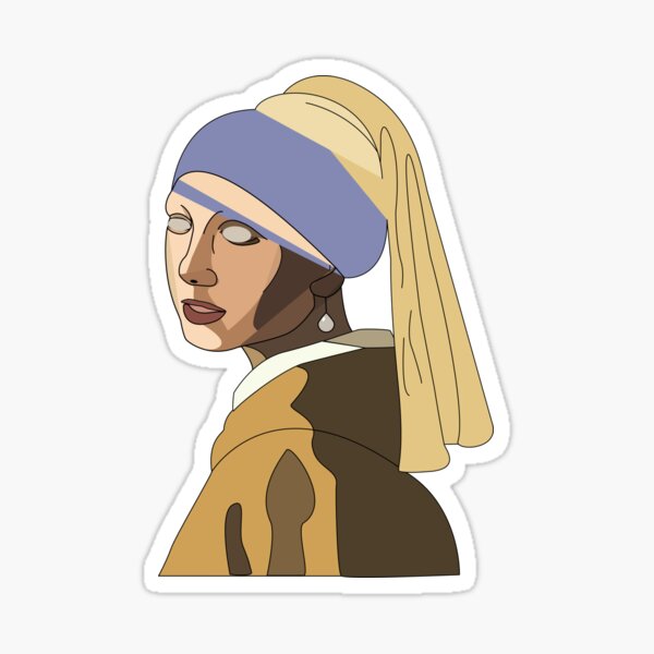 Girl with a Pearl Earring  Sticker