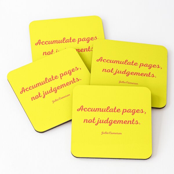 Item preview, Artist Daily Pages quote, Julia Cameron, No Judgement designed and sold by timg58.