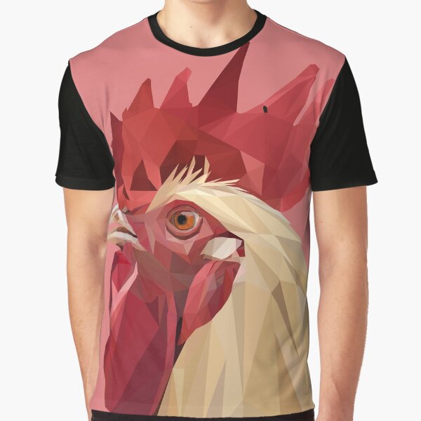 Gallo Lowpoly Camiseta gráfica