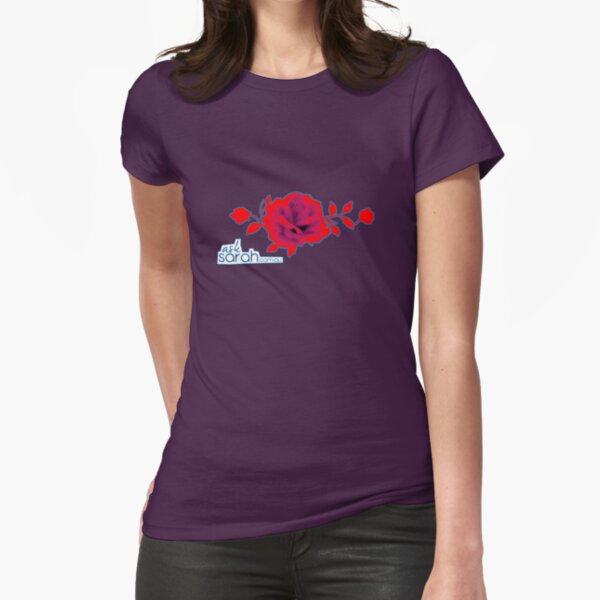 Ask Sarah - Flower Fitted T-Shirt