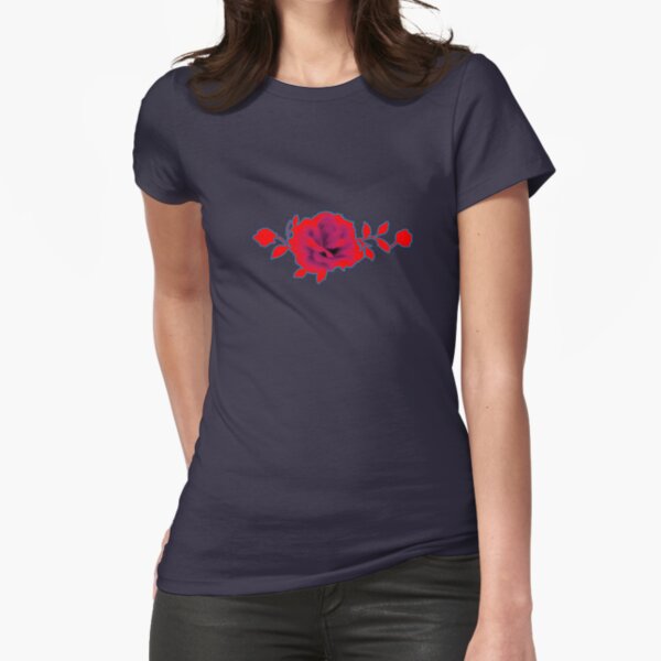 Rose Fitted T-Shirt