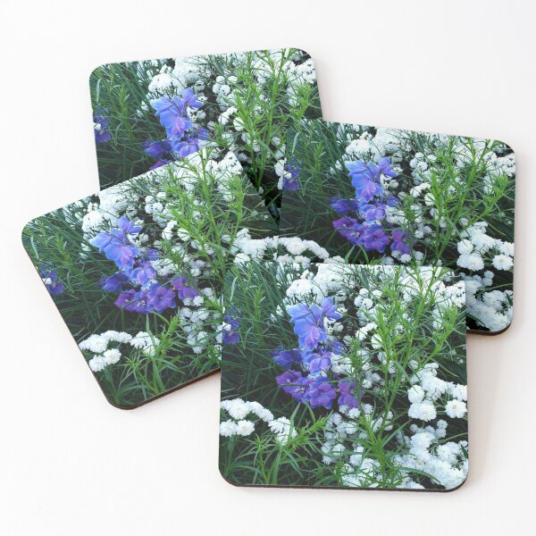 Item preview, Delphinium surrounded by tiny white flowers designed and sold by Kim-Pratt.