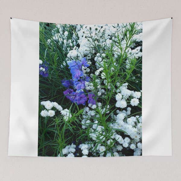 Item preview, Delphinium surrounded by tiny white flowers designed and sold by Kim-Pratt.