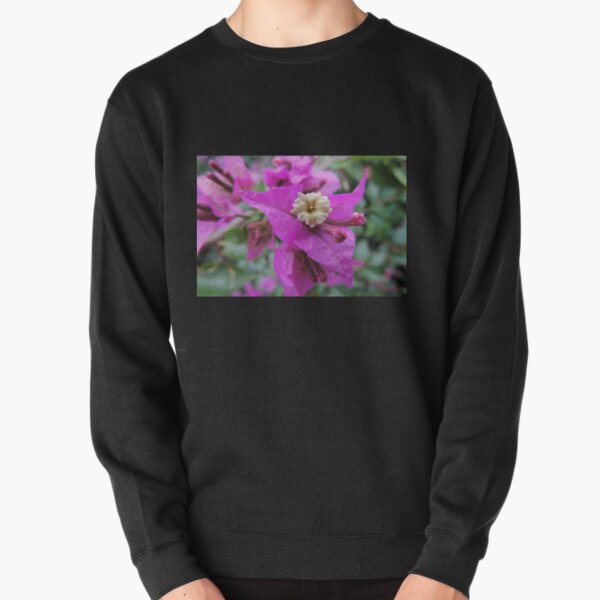 Tiny Flower of a Bougainvillea glabra Pullover Sweatshirt