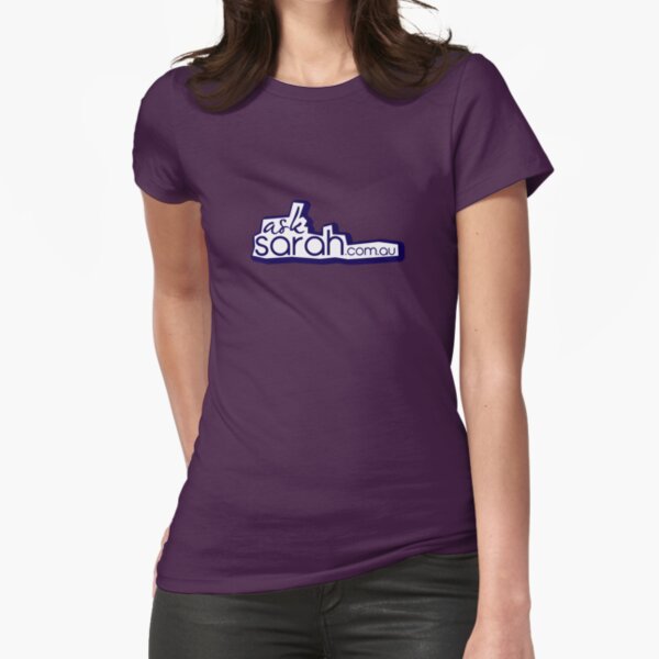 Ask Sarah - Funky Logo Fitted T-Shirt
