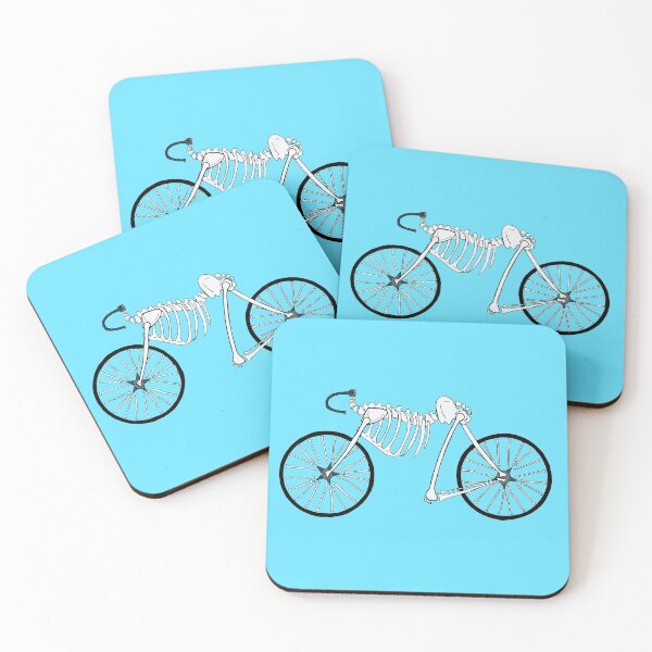Item preview, Blue Skeleton Bike Illustration designed and sold by Theokotos.