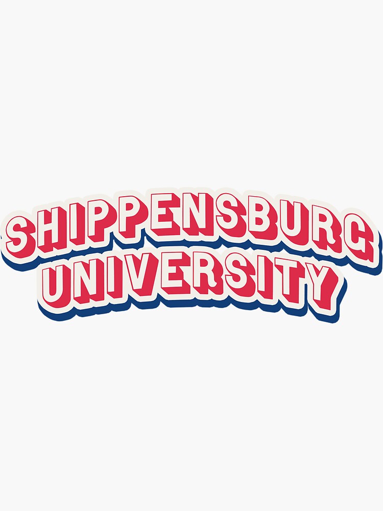 "Shippensburg University" Sticker for Sale by StickerScapes Redbubble
