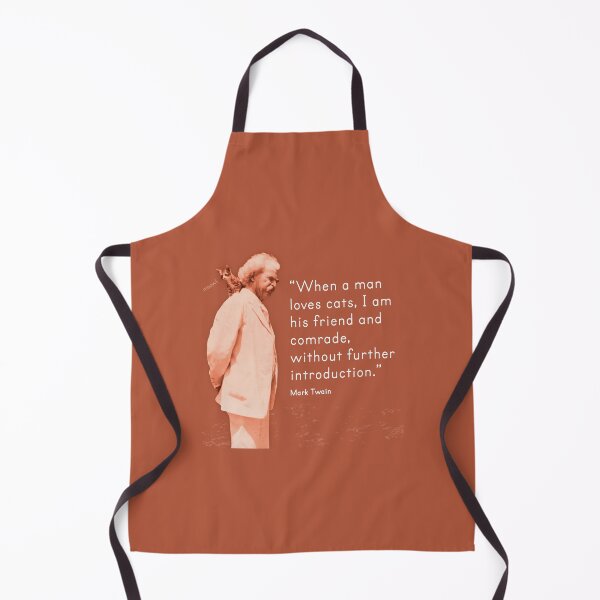 Item preview, MARK TWAIN LIKES CATS designed and sold by Madjack Tees Kiwi SuperStore.