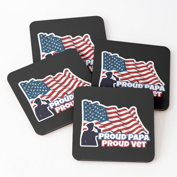 Item preview, Proud Papa Proud Vet - Soldado de la bandera americana - Original de Boo-da-chay designed and sold by Boo-da-chay.