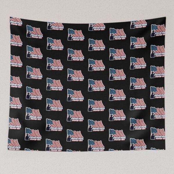 Item preview, Proud  Papa Proud Vet - American Flag Soldier - Original by Boo-da-chay designed and sold by Boo-da-chay.