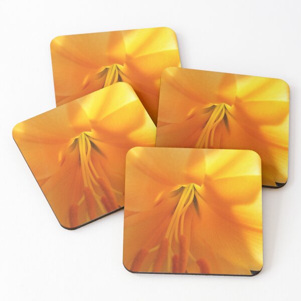 Item preview, Yellow Lilly Flower Macro Photography designed and sold by LoveBugAcres.