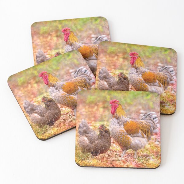 Item preview, Chicken and Rooster by Christine Chester designed and sold by cschester4.