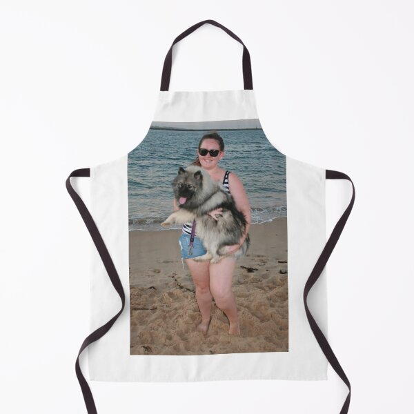 Item preview, 19. Bree & her Keeshond designed and sold by Cathie Brooker.