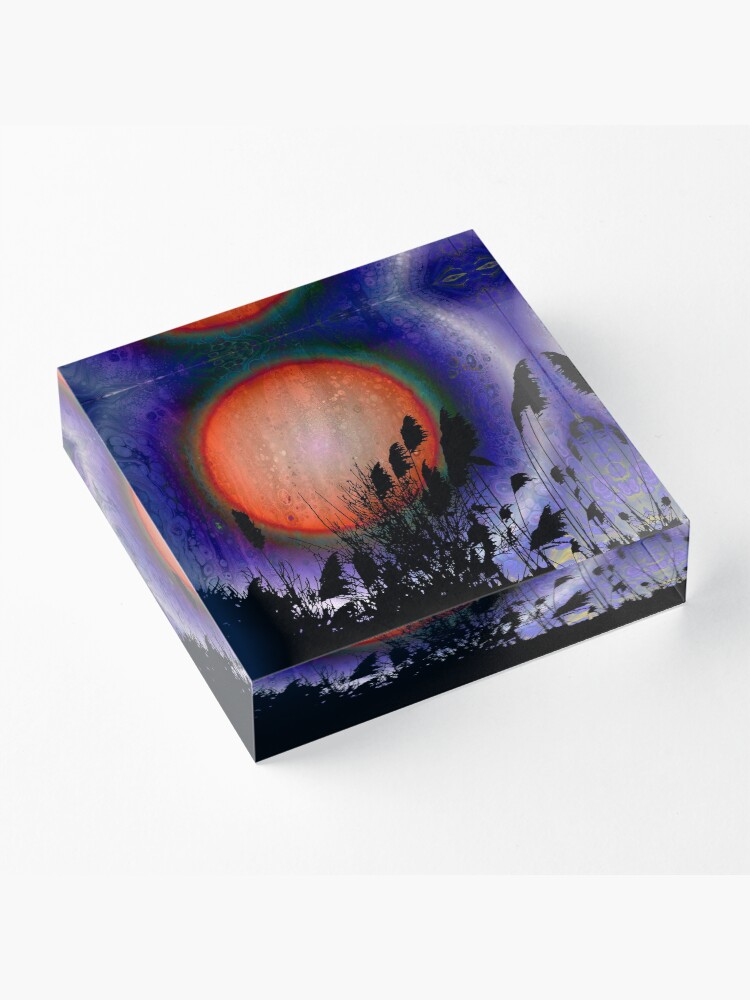 Alternate view of Distant Sun Acrylic Block