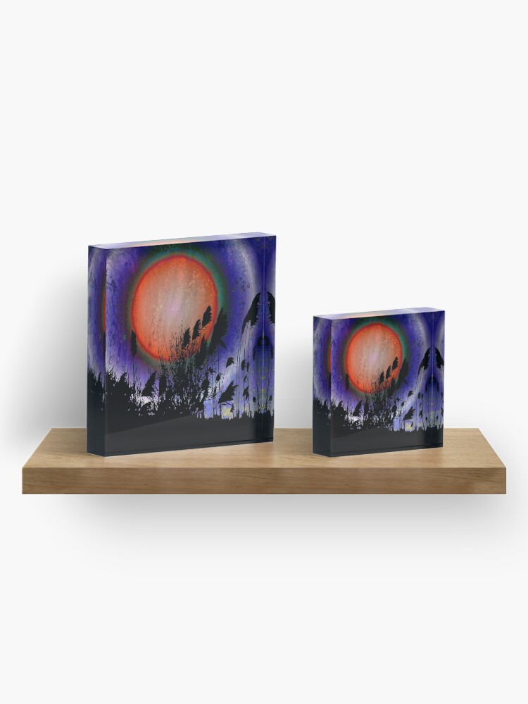 Alternate view of Distant Sun Acrylic Block