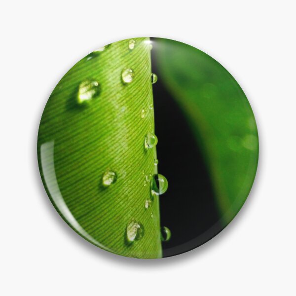 Item preview, Water Droplets on Green Leaf Macro Photography designed and sold by LoveBugAcres.