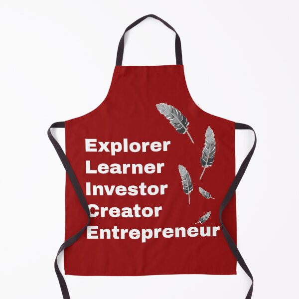 Item preview, Explorer Learner Investor Creator Entrepreneur Feathers designed and sold by iASunshine.
