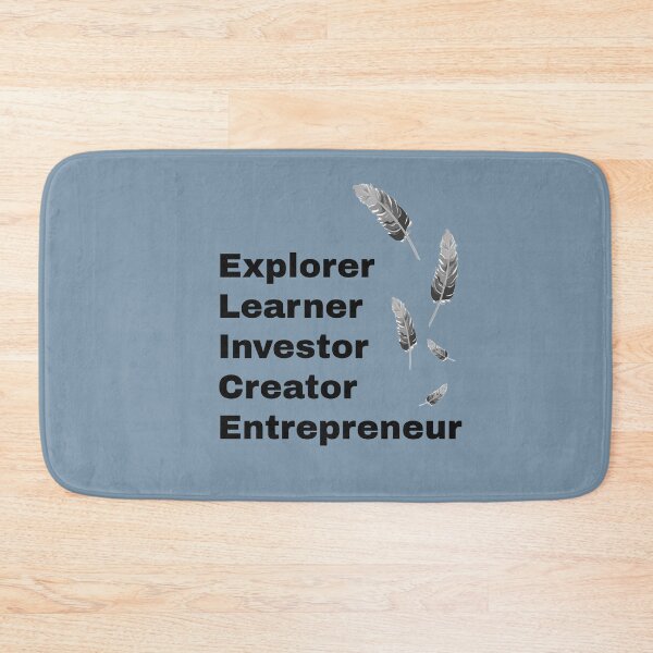 Item preview, Explorer Learner Investor Creator Entrepreneur Feathers designed and sold by iASunshine.