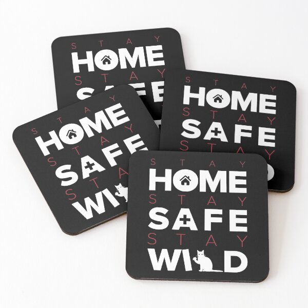 Item preview, Stay Home Stay Safe Stay Wild like a Cat designed and sold by KakangMudi.