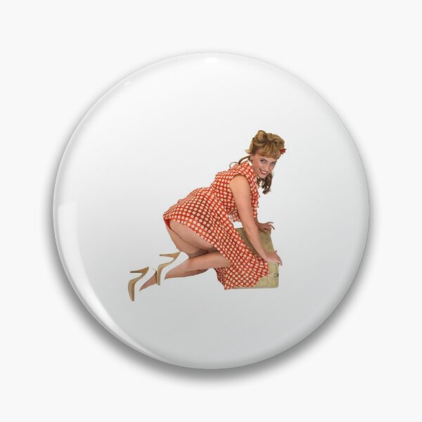 Item preview, Pin up girl packing for a trip. designed and sold by jvoweaver.
