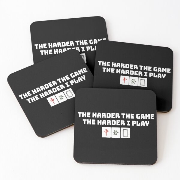 Item preview, Harder Game Harder Play with Mahjong designed and sold by thestreetslocal.