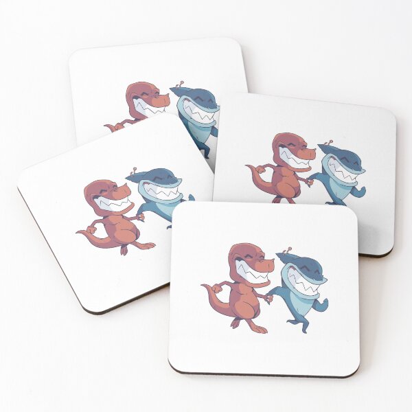 Item preview, Dinosaur shark friendship designed and sold by DerSenat.