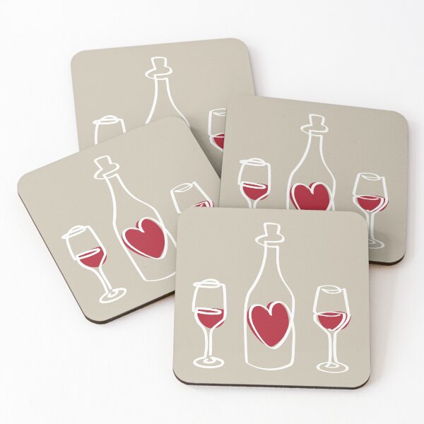 Item preview, Wine and Love: A Single Line of Romance designed and sold by PauRicart.