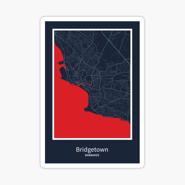Item preview, Bridgetown Map Print, Bridgetown Map Poster, Bridgetown Map Wall Art, Bridgetown City Map, Map of Bridgetown, Bridgetown Map Art designed and sold by randomorder.