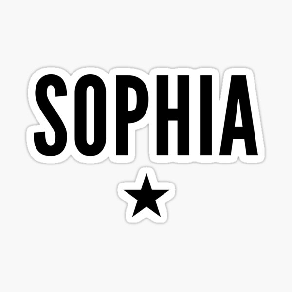 Sophia is a Star Sticker